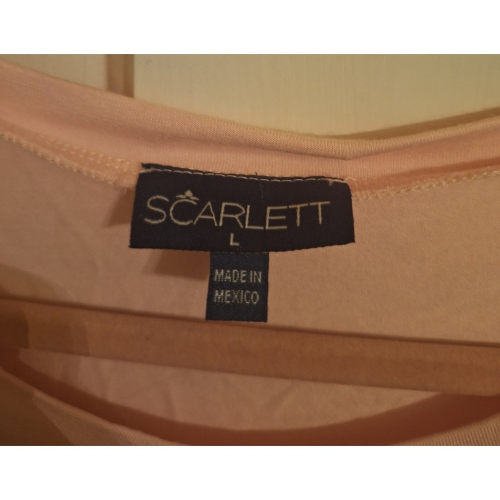 Scarlett Women's Size Large Pink Twist Front Desert Vibes On The Road Again Top - Picture 3 of 4